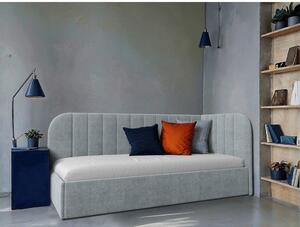 OBLAZINJENA POSTELJA 90 cm x 200 cm , les, tekstil, leseni material metino turkizna