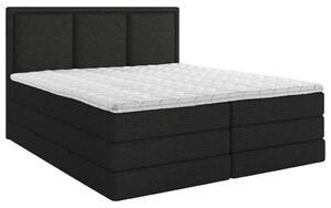 POSTELJA BOXSPRING 140 cm x 200 cm , tekstil črna