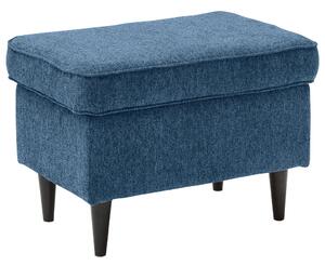 TABURE, leseni material, tekstil temno modra