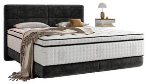 BOXSPRING POSTELJA 160 cm x 200 cm , tekstil črna