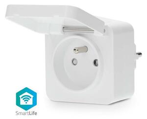 Nedis ZBPO130EWT -Pametna vtičnica Smartlife 3680W/230V/ Type E/16A Wi-Fi Tuya IP44