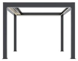 Pergola Bellano Cabrio S200 3x3 (Do x Š x V: 3.106 x 3.106 x 2.554 mm, Aluminij, Barva ogrodja: Antracit)