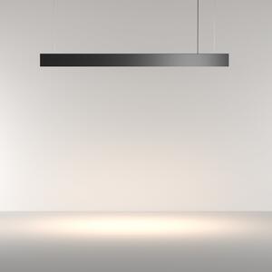 Maytoni LED viseča svetilka Basis, črna, CCT, dolžina 112,5 cm, zatemnjen, Črna, Dnevna soba / jedilnica, Aluminij, Sodobni