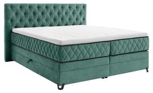 Modern Living Postelja Boxspring Carmen, Turkizna, 160x200