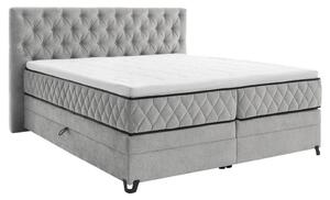 Modern Living Postelja Boxspring Carmen, Srebrna, 160x200