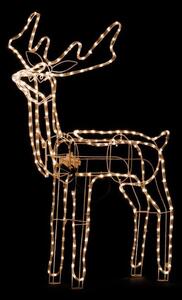 Rumen LED svetleči severni jelen MEDIUM, 90 cm