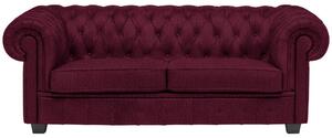CHESTERFIELD ZOFA, bordo tekstil