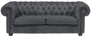 CHESTERFIELD ZOFA, siva tekstil
