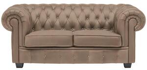 CHESTERFIELD ZOFA, svetlo rjava tekstil