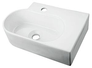 Camargue Umivalno korito Teneriffa (Š x Do: 47,2 x 30,3 cm, Brez posebne glazure, Odprtina za armaturo: Sredina, Brez izliva, Bele barve)