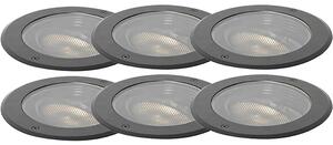 Set 6 talnih reflektorjev AR111 nastavljiv IP65 - Delux Honey