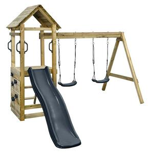 Swing King Otroški igralni stolp Maria (Do x Š x V: 300 x 235 x 210 cm, Tobogan antracit barve)