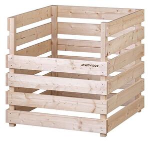 ATMOWOOD Lesen kompostnik 80 x 80 x 80 cm - odprt na vrhu