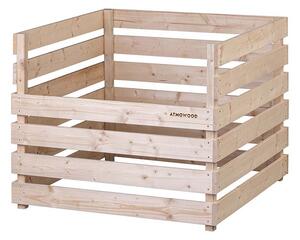 ATMOWOOD Lesen kompostnik 100 x 100 x 80 cm - odprt na vrhu