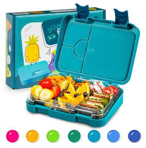 Klarstein junior Lunchbox, 6 predelkov, 21,3 x 15 x 4,5 cm (Š x V x G), brez BPA