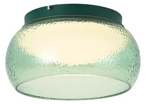 Art Deco Stropna Svetilka Zelena s Steklom Vklj. LED 3-stopenjsko Zatemnilna - Thimble