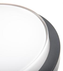 CMD LED-stenna svetilka 9160, brez senzorja, Ø 26 cm, CCT, IP54, Črna, Kopalnica, Aluminij, Sodobni