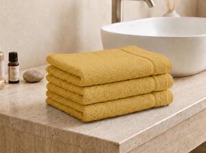 Brisača CLASSIC COLOR majhna gorčična 30x50 cm, 100% bombaž