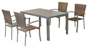 VRTNI SET aluminij siva, srebrne barve naravne barve, srebrne barve