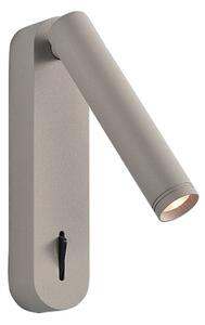 Viokef LED stenska svetilka Abriel, bež barva, izstop 16 cm, kovina, Bež, Dnevna soba / jedilnica, Kovina, Sodobni, Svetilka za branje