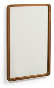 Stensko ogledalo z lesenim okvirjem 45x70 cm Shamel – Kave Home