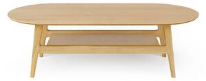 Mizica v hrastovem dekorju v naravni barvi 60x130 cm Curved – Woodman