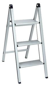 Stabilomat Basicline Zložljiva lestev Slim (Število prečk: 3 kos, Delovna višina: 2,75 m, Nosilnost: 150 kg, Aluminij)