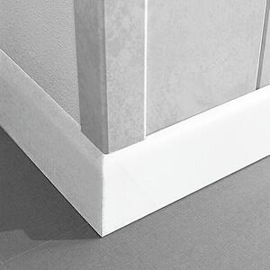 LOGOCLIC Zaključna letev K 58 Uni bela (260 cm x 10 mm x 58 mm, MDF)