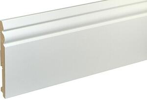 Zaključna letev FU150L (240 cm x 15 mm x 150 mm, MDF, Bele barve, Prevlečeno s folijo)