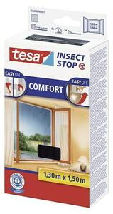 Tesa Insect Stop Mreža za zaščito pred žuželkami Comfort (Š x V: 130 x 150 cm, Antracit, Montaža mreže proti mrčesu: Pritrditev z ježkom)
