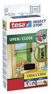 Tesa Insect Stop Mreža za zaščito pred žuželkami (Š x V: 130 x 150 cm, Montaža mreže proti mrčesu: Pritrditev z ježkom, Črne barve)