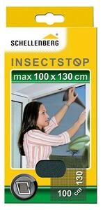 Schellenberg Insect Stop Mreža za zaščito pred žuželkami (Š x V: 130 x 100 cm, Montaža mreže proti mrčesu: Sponke, Barva mreže: Antracit)
