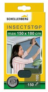 Schellenberg Insect Stop Mreža za zaščito pred žuželkami (Š x V: 180 x 150 cm, Montaža mreže proti mrčesu: Sponke, Barva mreže: Antracit)
