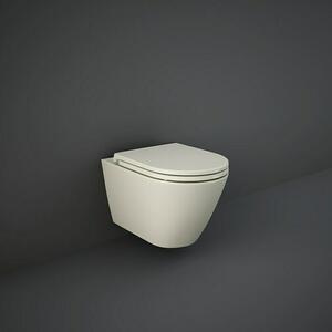 RAK Ceramics Feeling Stenski WC (Izpiranje brez roba, Brez posebne glazure, Oblika splakovanja: Globok, Položaj straniščne odprtine: Vodoravno, Mat)