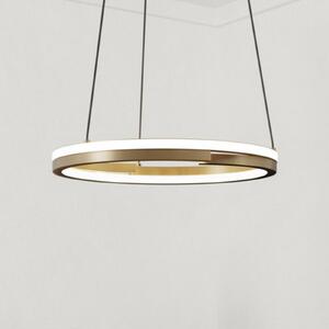 EGLO LED-visoka svetilka MEZZOMONTE, bronasta, Ø 48 cm, CCT, zatemnjen, Bronasta / starinska medenina, Dnevna soba / jedilnica, Aluminij