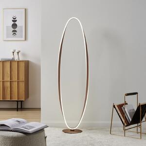 EGLO LED-stojna svetilka CAMEROTA, bronasta, višina 143 cm, CCT, z možnostjo, zatemnjen, Bronasta / starinska medenina, Dnevna soba / jedilnica, Aluminij