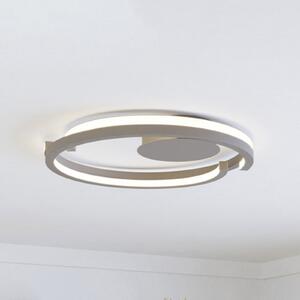 EGLO LED stropna svetilka MEZZOMONTE, bež, Ø 48 cm, CCT, zatemnjen, Bež, Dnevna soba / jedilnica, Aluminij