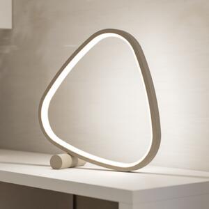 EGLO LED namizna svetilka LEPORANO, bež, višina 28 cm, CCT, kovina, zatemnjen, Bež, Dnevna soba / jedilnica, Kovina