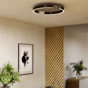 EGLO LED-stropna svetilka COPERTINO, bronasta, Ø 45 cm, kovina, CCT, zatemnjen, Bronasta / starinska medenina, Dnevna soba / jedilnica, Aluminij