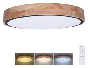 Solight WO8005 - LED Zatemnitvena svetilka IRON OAK LED/48W/230V 3000-6500K pr. 40 cm + Daljinski upravljalnik