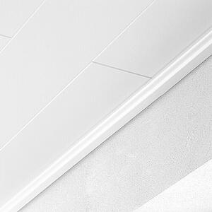 LOGOCLIC Zaključna letvica Uni - bela (Do x Š x V: 260 cm x 36 mm x 16 mm, MDF)