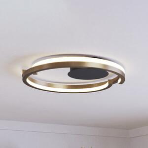 EGLO LED stropna svetilka MEZZOMONTE, bronasta, Ø 48 cm, CCT, zatemnjen, Bronasta / starinska medenina, Dnevna soba / jedilnica, Aluminij