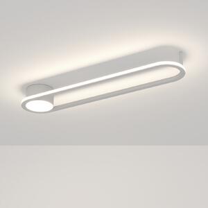 EGLO LED-stropna svetilka COLLECORVINO, bela, dolžina 50 cm, CCT, Bela, Dnevna soba / jedilnica, Kovina