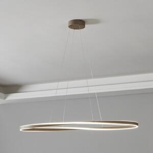 EGLO LED-visoka svetilka CAMEROTA, bež, 111 x 38 cm, daljinski upravljalnik, zatemnjen, Bež, Dnevna soba / jedilnica, Aluminij