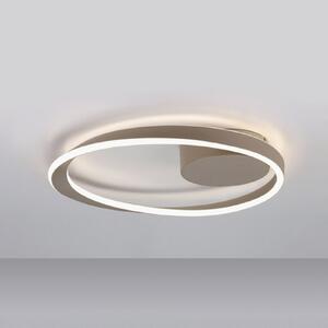EGLO LED-stropna svetilka CAMEROTA, bež, Ø 41 cm, daljinski upravljalnik, zatemnjen, Bež, Dnevna soba / jedilnica, Aluminij