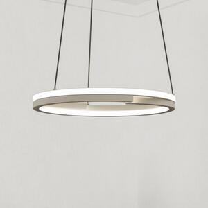EGLO LED-visoka svetilka MEZZOMONTE, bež, Ø 48 cm, CCT, zatemnjen, Bež, Dnevna soba / jedilnica, Aluminij