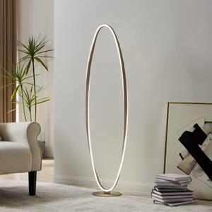 EGLO LED-stojna svetilka CAMEROTA, bež, višina 143 cm, CCT, z možnostjo, zatemnjen, Bež, Dnevna soba / jedilnica, Aluminij