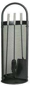 Lienbacher Garnitura za kamin (3 -del., Črne barve, Višina: 66 cm)