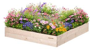 ATMOWOOD Lesena visoka greda 120 x 120 x 20 cm