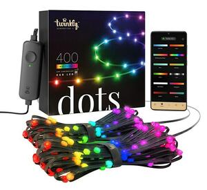 Twinkly Smart LED trak Dots (Dolžina: 20 m, RGB, Črna)
